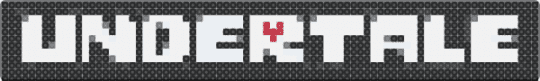 Undertale logo - black,white,gray