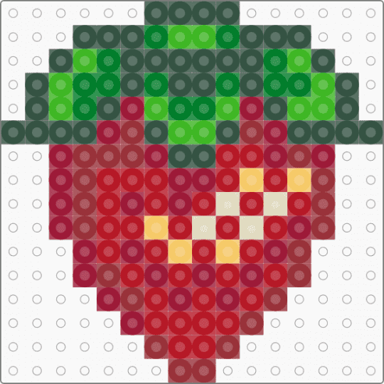 Strawberry - gray,red,strawberry,morango,fruit,stardew,stardewvalley,pixel,bit
