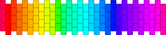 rainbow gradient - orange,teal,purple,colorful