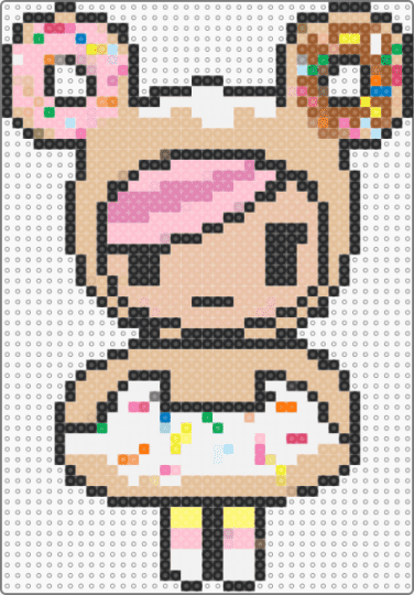 Dounutella - beige,pink