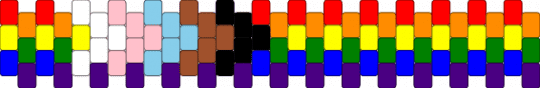 Short ally flag - red,purple