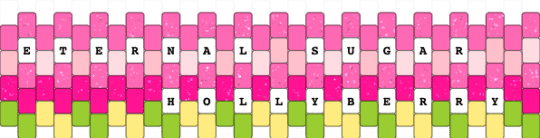 crk hollyberry/eternal sugar cuff - cookie run kingdom, crk, eternal sugar cookie, eternalberry, hollyberry cookie, hollysugar, pink