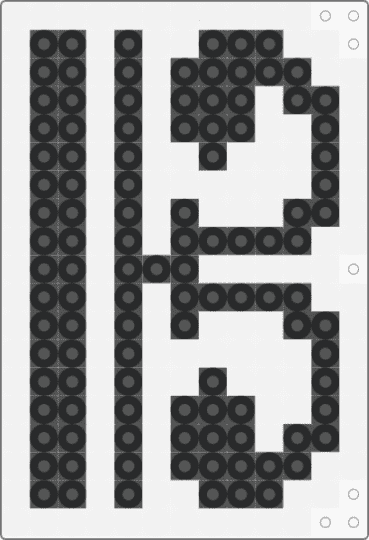 alto clef - alto, alto clef, black, clef, fuse beads, music, viola, white
