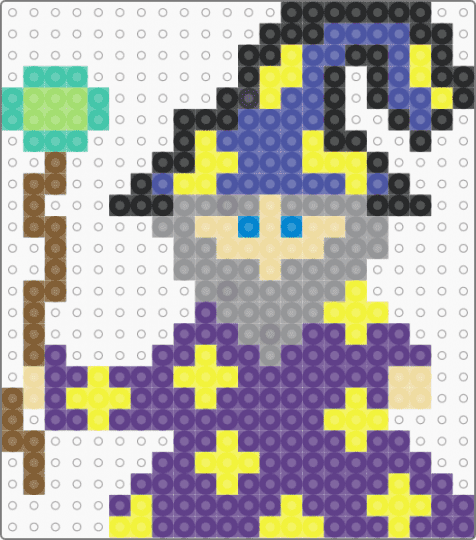 wizard - purple,yellow,gray