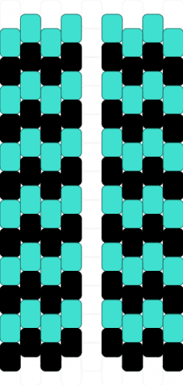 scene racoon tail extensions - light blue,black,scene,hair,extensions,racoontail,racoon