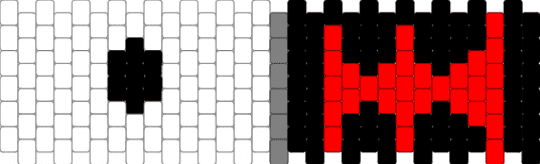 Monokumas eyes ! - 180, 30x6, black, danganronpa, grey, monokuma, red, white