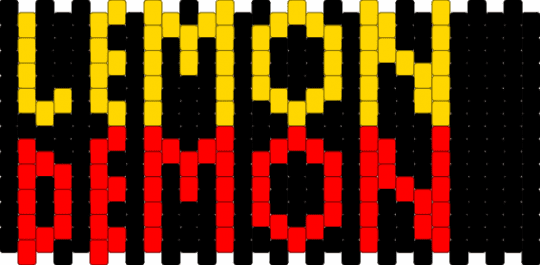 Lemon demon - yellow,red,lemon demon,black,text,30x10,300,lemondemon