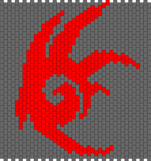 Shadow logo - gray, red