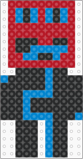 maze guy - blue,red