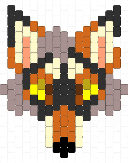 Coyote (Soggy Noodles) - yellow,orange,gray