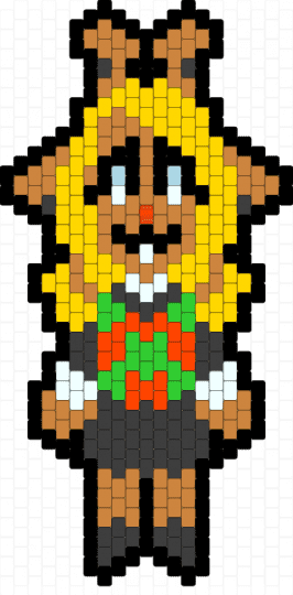 Noelle Holiday (smaller) full body - black, character, deer, deltarune, orange, yellow