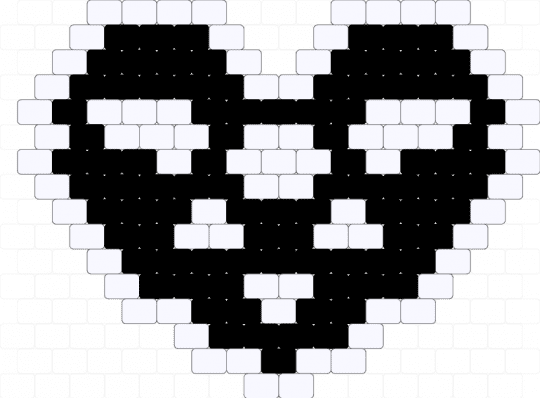 Darkheart (small) - black,white