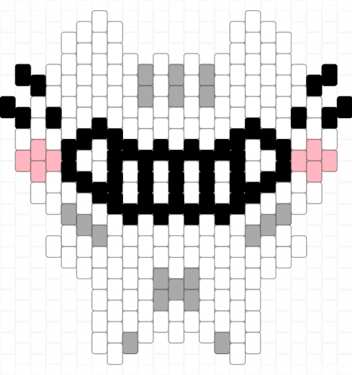 Smiley kitty (OC credit basiilleaf.png on IG) - white,beige,pink,animal,cat
