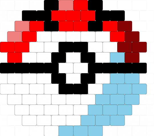 Timer ball - white,red,light blue,pokemon,pokeball