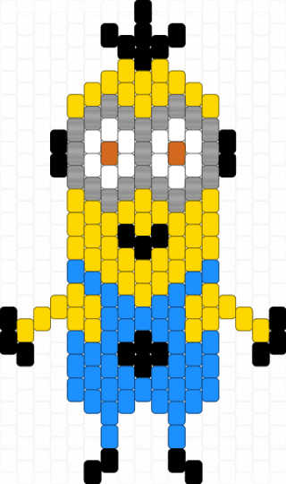 Minion (Kevin) - yellow,light blue,despicable me,character,movie