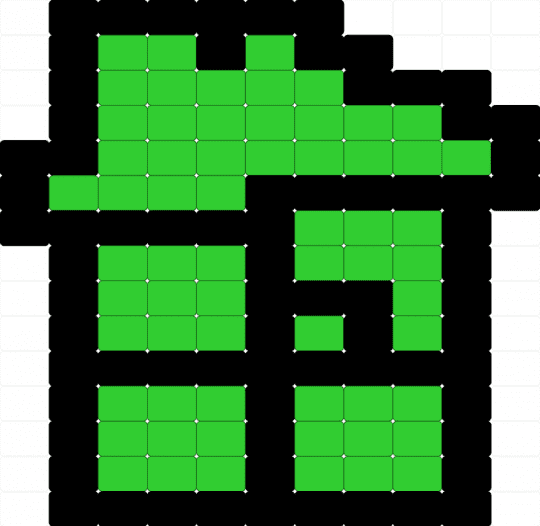 Homestuck charm - black,green