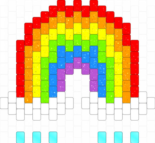 Rainbow charm 🌈 - red,yellow,light blue,colorful,emoji