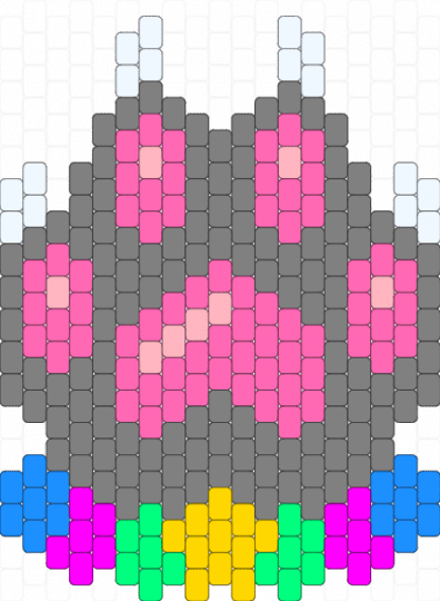 Ravefurrest logo - pink,gray