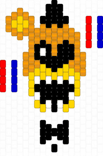 Withered Golden Freddy - yellow,orange,fnaf,character,freddy fazbear