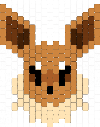 Eevee - orange,beige,pokemon