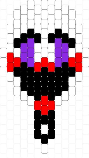 The Puppet - white,purple,red,fnaf,character