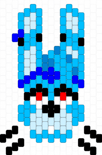 Glamrock Bonnie - light blue,fnaf,character,rabbit,bunny