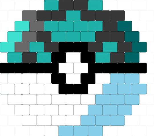 Net ball - teal,light blue,pokemon,pokeball