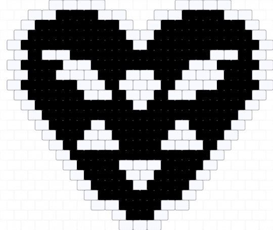 Darkheart (large) - black,white