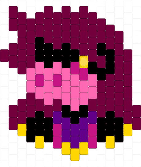 Suzie (dark world) - character, deltarune, pink