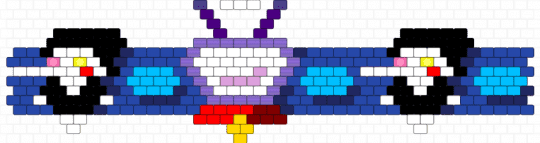 Spamtenna cuff - purple,blue,light blue,deltarune,video game,character,pipis,spamton,tenna