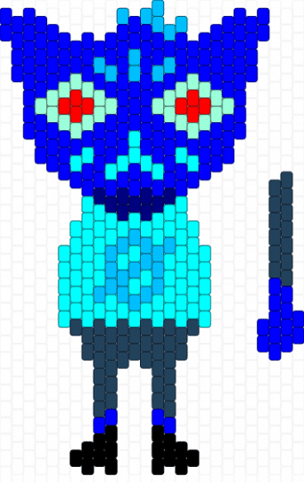 Mae NITW (dream) - purple,light blue,character,video game,cat