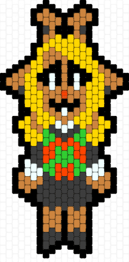 Noelle Holiday (smaller) full body - black,orange,yellow,deltarune,character,deer