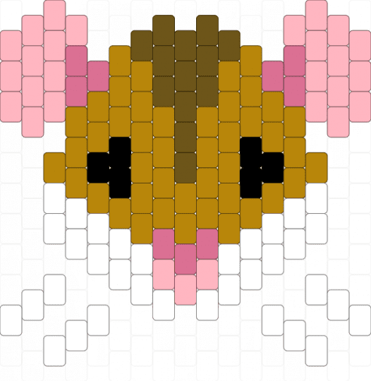 Mouse - gold,pink,animal,rodent