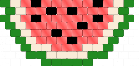 watermelon (half) - watermelon,fruit,food,charm,red,green