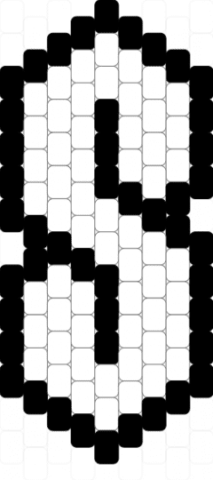 The S thing (smaller) - white,black