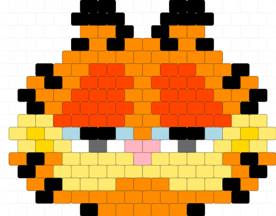 Garfield - red,yellow,orange,cat,cartoon