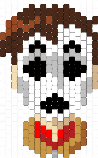 Masky - brown,beige,creepypasta,marble hornets