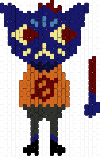 Mae NITW - purple,orange,character,video game,cat