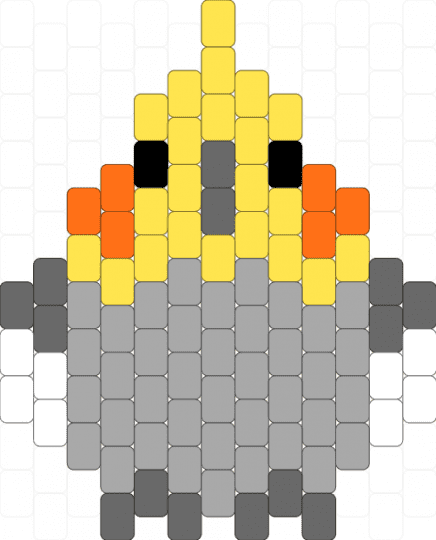 cockatiel (wild) BORB - yellow,beige,bird,parrot