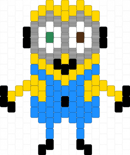 Minion (Bob) - beige,yellow,light blue,despicable me,character,movie