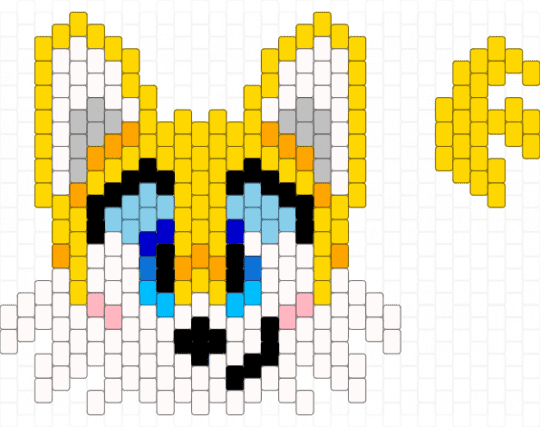 Tails the Fox - white,yellow,sonic the hedgehog