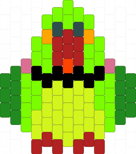 Ringneck BORB - green,red,yellow,bird,parrot
