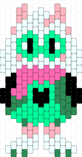 Ralsei (light) full body - pink,teal,deltarune,character