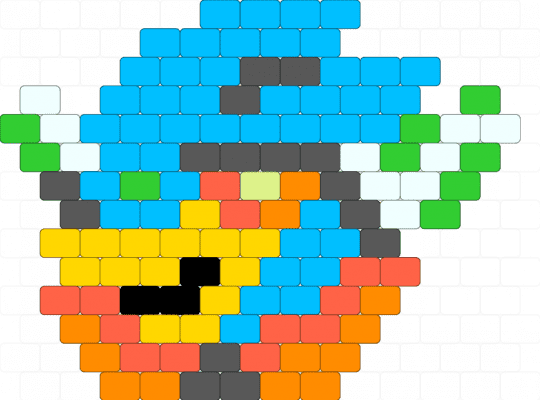 Berdly (simplified) dark world - light blue