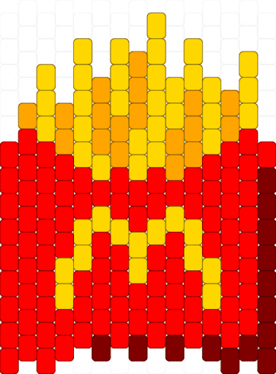 French Fries - red,yellow,french fries,food