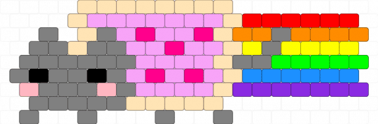 Nyan Cat! - beige,pink,gray