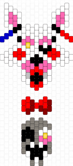 Mangle - white,pink,red,gray,fnaf,character,fox,robot