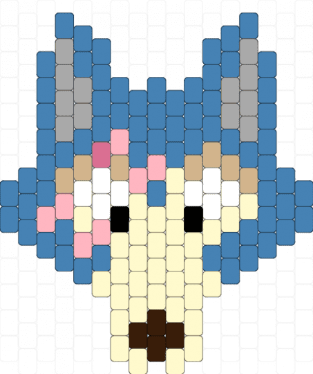 Legosi - blue,yellow,wolf,beastars,character,animal,canine