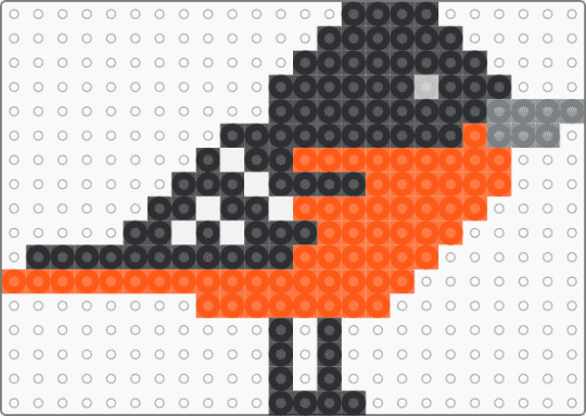 Baltimore Oriole - black,orange