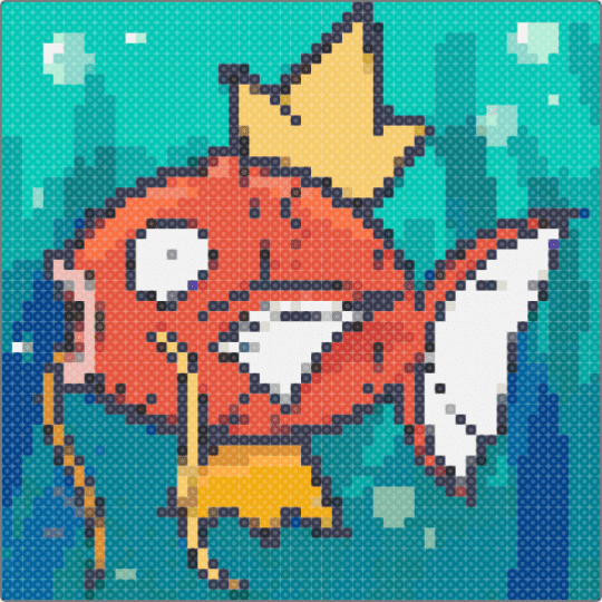 Pokemon - teal,purple,red,blue